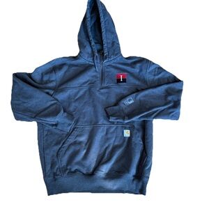 Carhartt Rain Defender Paxton Heavyweight Hooded Zip Mock Sweatshirt Size Large